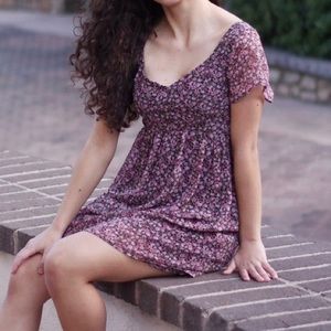 (SOLD) dainty floral babydoll dress